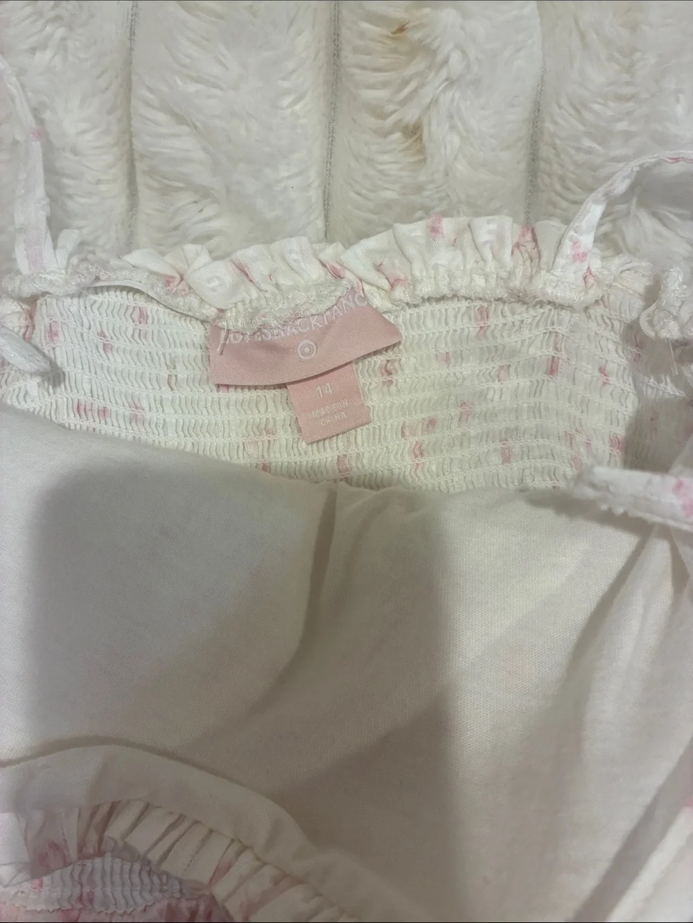 LoveShackFancy x Target viral pink & Cream Tiered Smocked Sundress for Girls